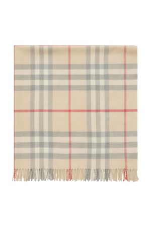beige wool blanket BURBERRY KIDS | 8089654A2205